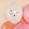 Воздушный шар (12''/30 см) Кошечка с бантом